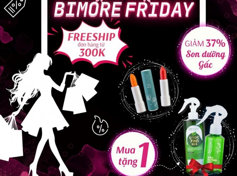 Chương trình Black Friday của Bimore Light Cosmetics 