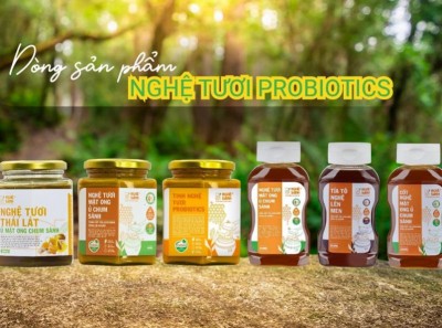 Dòng sản phẩm nghệ tươi probiotics của Nghệ Sành có gì?